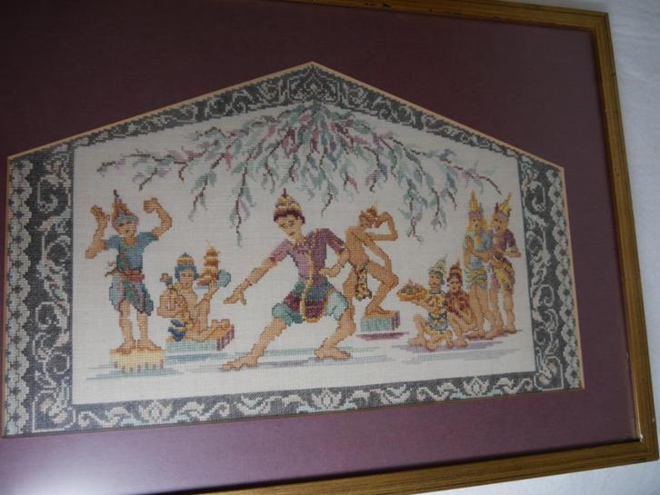 Uniek groot borduurwerk, Hobby en Vrije tijd, Borduren en Borduurmachines, Zo goed als nieuw, Overige typen, Handborduren, Ophalen of Verzenden