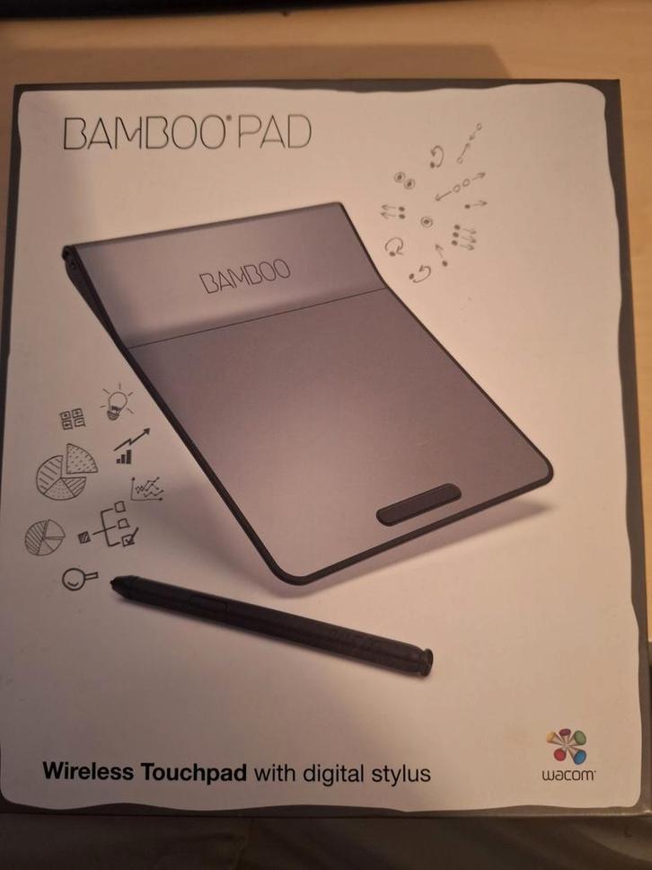 Bamboo Pad Touchpad met Digitale Pen, Computers en Software, Tekentablets, Zo goed als nieuw, Draadloos, Multi-touch, Ophalen of Verzenden