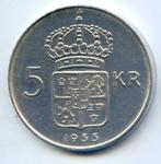 Zweden 5 Kronor 1955 PR+ Positie A, Verzenden, Overige landen, Zilver