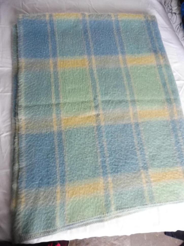 Mooie Wollen Didas deken 170 x  210 cm wol, Huis en Inrichting, Woonaccessoires | Plaids en Woondekens, Gebruikt, Ophalen