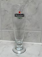 Heineken glas op voet met achteropdruk Heineken, Ophalen of Verzenden, Zo goed als nieuw, Glas of Glazen, Heineken