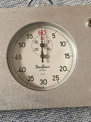 2x Hanhart Stopwatch 3 Jewels + Montage Frame ~ Rally beschikbaar voor biedingen