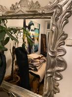 Luxe Spiegel met Zilveren Frame, Huis en Inrichting, Woonaccessoires | Spiegels, Ophalen, Gebruikt, 100 tot 150 cm, 75 tot 100 cm