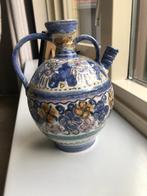 Handbeschilderde aardewerken kruik, Ophalen of Verzenden, Overige kleuren, Steen, Minder dan 50 cm