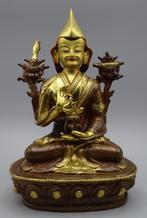 Uniek Goldface Brons Tsongkhapa buddha beeld uit Nepal, Ophalen of Verzenden