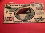 Lijst van kunststof Airborne. Afm.br 20 cm h. 10 cm, Ophalen of Verzenden, Landmacht, Nederland, Embleem of Badge
