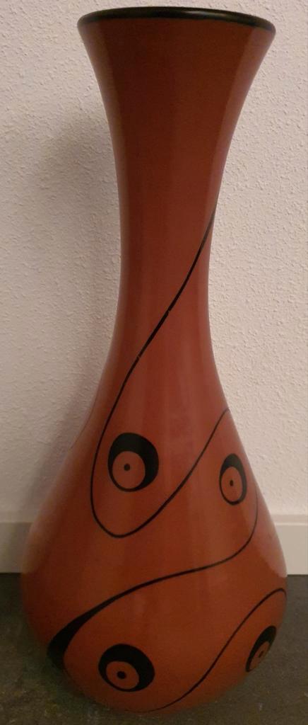 Unieke handgemaakte vaas oud gaaf erg groot hoogte 57 cm, Huis en Inrichting, Woonaccessoires | Vazen, Zo goed als nieuw, Overige kleuren