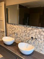 Twee witte waskommen, Huis en Inrichting, Ophalen, Gebruikt, Overige typen, 50 tot 100 cm