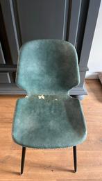 Gratis op te halen blauwe stoel kunsleer beschadigd, Huis en Inrichting, Stoelen, Ophalen, Gebruikt, Blauw, Eén