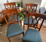 4 eetkamerstoelen kersenhout, Huis en Inrichting, Ophalen, Bruin, Zo goed als nieuw, Vier