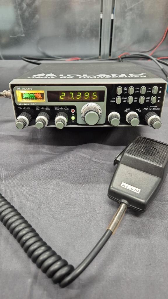 MIdland Alan 8001 27MC VINTAGE, Telecommunicatie, Zenders en Ontvangers, Gebruikt, Zender en Ontvanger, Ophalen of Verzenden
