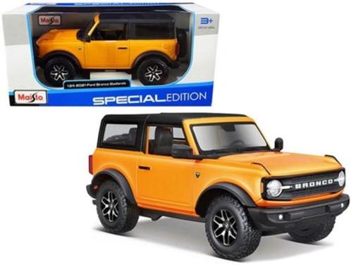 Maisto: 2021 Ford Bronco Badlands 1:24, Hobby en Vrije tijd, Modelauto's | 1:24, Nieuw, Ophalen of Verzenden