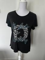 NIEUW zwart T-shirt met panter ‘no guts no glory’ van Costes, Maat 38/40 (M), Verzenden, Zwart, Nieuw