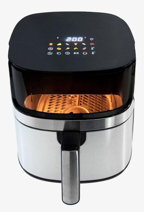 Royal Swiss air fryer Zwart Roestvrij Staal 1700 W 8 L, Witgoed en Apparatuur, Airfryers, Nieuw, Ophalen of Verzenden