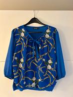 Julie Mode kobaltblauwe blouse met print, Kleding | Dames, Julie Mode, Blauw, Maat 46/48 (XL) of groter, Ophalen of Verzenden