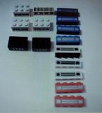 diverse oude Lego blokjes met decoratie of tekst, Ophalen, Gebruikt, Losse stenen, Lego