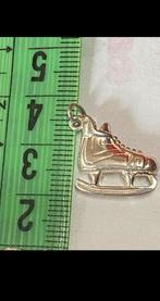 Zilveren bedel hanger schaats voor bedelarmband ketting, Ophalen of Verzenden, Zo goed als nieuw, Overige kleuren, Zilver