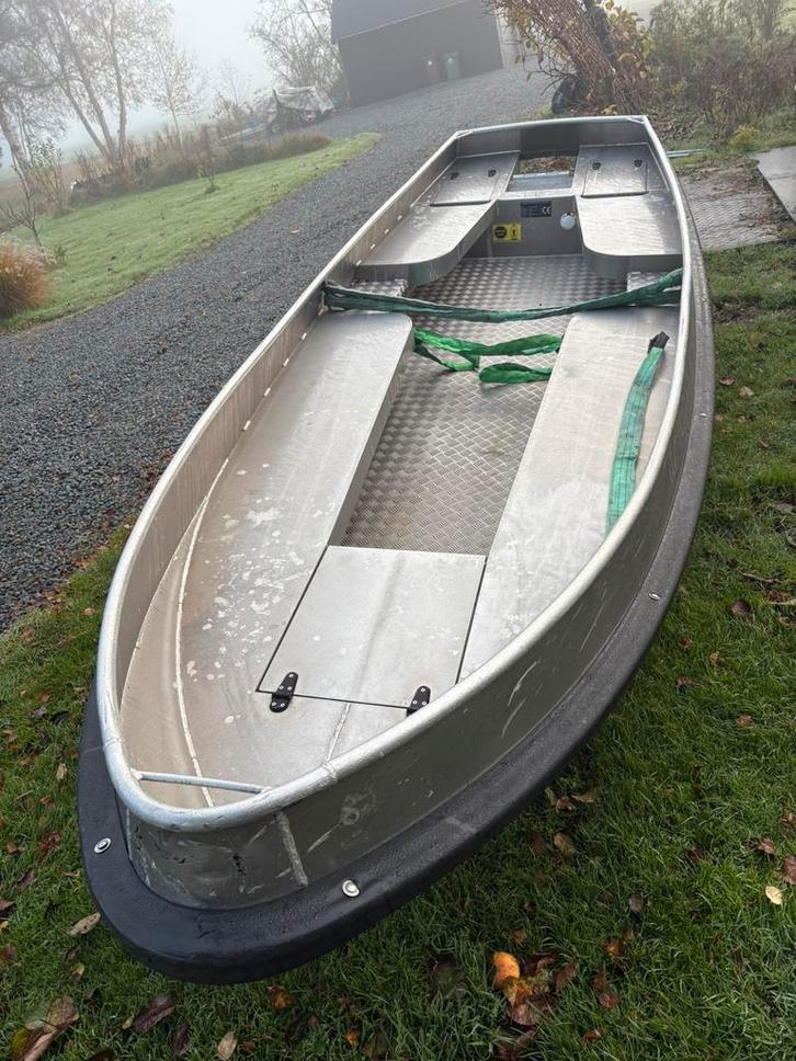 Van Vossen e-sloep zelflozend rondzit ce keur+ stootrand!!, Watersport en Boten, Sloepen, Gebruikt, Tot 10 pk, 3 tot 6 meter, Geen motor