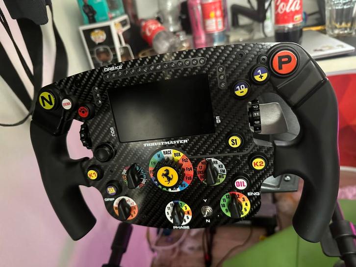 Simracing setup, Thrustmaster sf1000/loadcell pedals, Computers en Software, Joysticks, Zo goed als nieuw, Ophalen