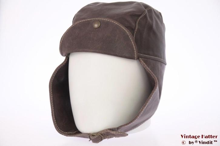 Vintage vliegeniersmutsen motorkapjes leer of leerlook, Kleding | Heren, Hoeden en Petten, Gedragen, Ophalen of Verzenden