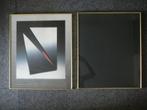 2 goudkleurige 50 x 60 cm wissellijsten lijsten, Ophalen of Verzenden, Metaal of Aluminium, 50 tot 75 cm, 50 tot 75 cm