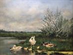 "Eendenfamilie" op fraaie wijze weggezet (Artz stijl), Antiek en Kunst, Verzenden