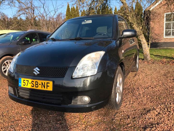 Suzuki Swift 1.3 3D 2005 Zwart, Auto's, Suzuki, Bedrijf, Te koop, Swift, ABS, Airbags, Airconditioning, Centrale vergrendeling