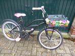 kinder meisjesfiets 22 inch met rek en mand met bloemen, Ophalen, Gebruikt, 22 inch, Overige merken
