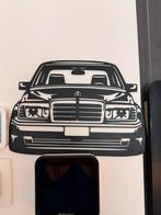 Mercedes w124 e500 muur schilderij art, Ophalen of Verzenden