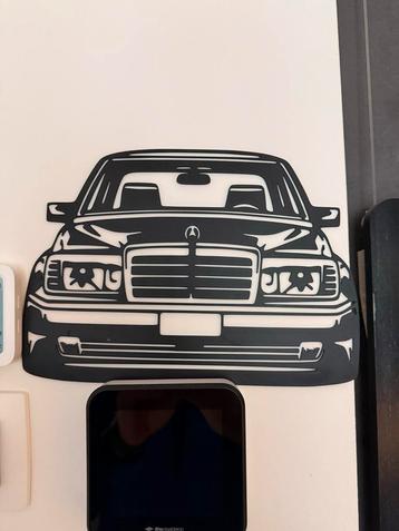 Mercedes w124 e500 muur schilderij art beschikbaar voor biedingen