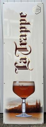 Emaille Reclamebord “LA TRAPPE” Trappistenbier, Ophalen, Zo goed als nieuw, Reclamebord