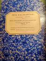1953 Peta Polderplan Kalimantan gstaat Zzaam!, Boeken, Atlassen en Landkaarten, Gelezen, Overige gebieden, Ophalen of Verzenden