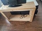 Sidetable van stijgerhout, Ophalen, Gebruikt, 25 tot 50 cm, Rechthoekig