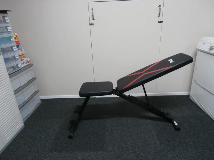 fitnessbank en een set dumbbells, Sport en Fitness, Fitnessmaterialen, Zo goed als nieuw, Dumbbell, Armen, Benen, Borst, Buik