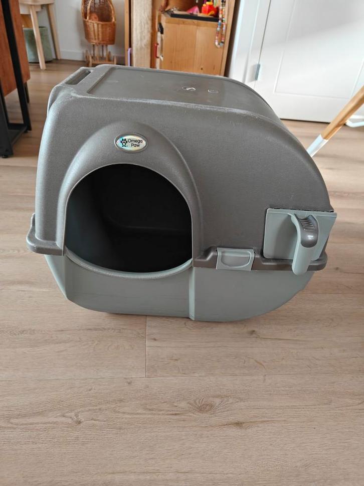Kattenbak, roll 'n clean, rol-kattenbak, Dieren en Toebehoren, Kattenbakken, Gebruikt, Gesloten, Zelfreinigend, Ophalen of Verzenden