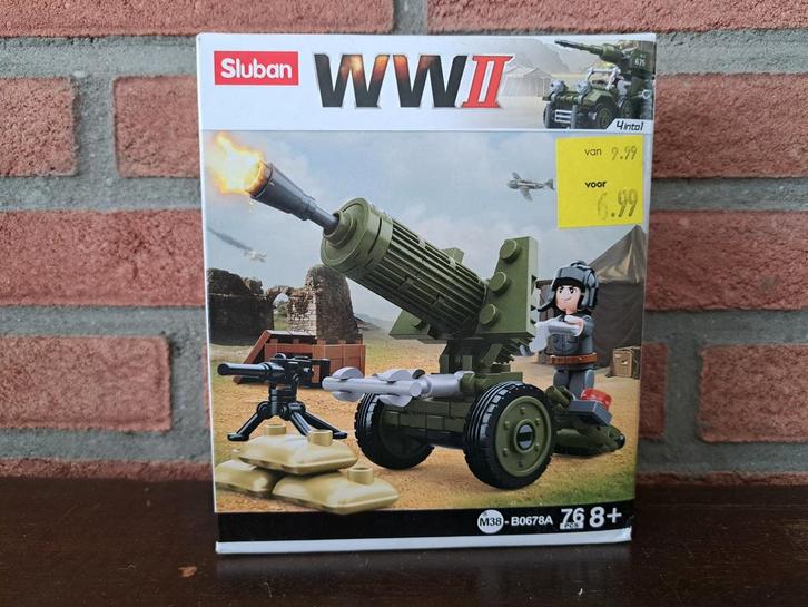 Sluban WOII Army Set M38-B0678A - Nieuw!, Kinderen en Baby's, Speelgoed | Bouwstenen, Nieuw, Overige merken, Ophalen of Verzenden