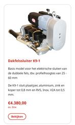 Felsmachine K9-1, zink, koper en aluminium, Doe-het-zelf en Verbouw, Dakpannen en Dakbedekking, Ophalen, Zo goed als nieuw, Overige materialen