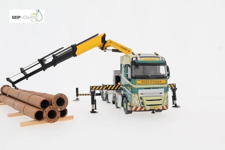 WSI Bolk volvo FH 5 globetrotter 8x2 palfinger, Hobby en Vrije tijd, Modelauto's | 1:50, Nieuw, Bus of Vrachtwagen, Wsi, Ophalen of Verzenden