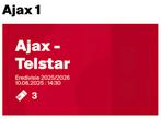 Ajax - Telstar op 10-08-'25,  3 kaartjes naast elkaar, Tickets en Kaartjes, Drie personen of meer, Augustus