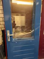 Meranti buitendeur achterdeur, Ophalen, 80 tot 100 cm, Buitendeur, 200 tot 215 cm