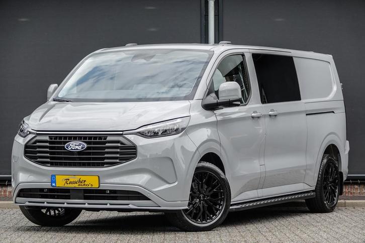 Ford Transit Custom L2H1 Dubbel Cabine 2.5PHEV 233Pk Aut. |, Auto's, Bestelauto's, Bedrijf, Te koop, 360° camera, ABS, Achteruitrijcamera