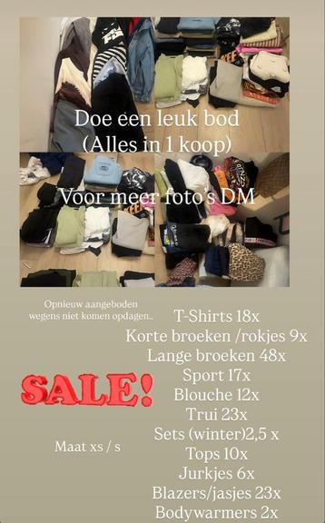 Kledingpakket XS/S - Zo goed als nieuw! beschikbaar voor biedingen