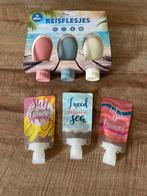 3 Reisflesjes 3x60 ml en 3 reiszakjes met draaidop, Ophalen of Verzenden, Nieuw