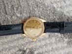 Longines Datejust; Vintage 18k. gouden dames horloge, Sieraden, Tassen en Uiterlijk, Overige merken, Goud, Gebruikt, Leer