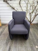 4 Antraciet Eetkamerstoelen met Wieltjes, Huis en Inrichting, Stoelen, Ophalen, Gebruikt, Vier, Stof