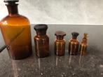Oude apothekerspotten / flessen, Antiek en Kunst, Antiek | Glas en Kristal, Ophalen of Verzenden