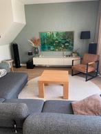 Massief Eiken salontafel (2 stuks) 70x70x6, Huis en Inrichting, Tafels | Eettafels, Ophalen, Gebruikt, 50 tot 100 cm, 50 tot 100 cm