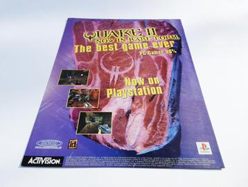 Quake II advertentie poster voor Playstation beschikbaar voor biedingen