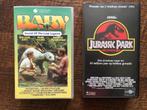Videoband VHS: 'Jurassic Park' en 'Baby, Secret of the Lost, Cd's en Dvd's, VHS | Film, Actie en Avontuur, Alle leeftijden, Gebruikt
