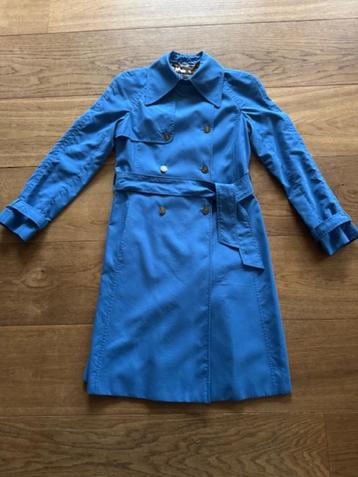 TOPVINTAGE VINTAGE BLAUWE DOLCE GABBANA JAS TRENCHCOAT 36 S beschikbaar voor biedingen